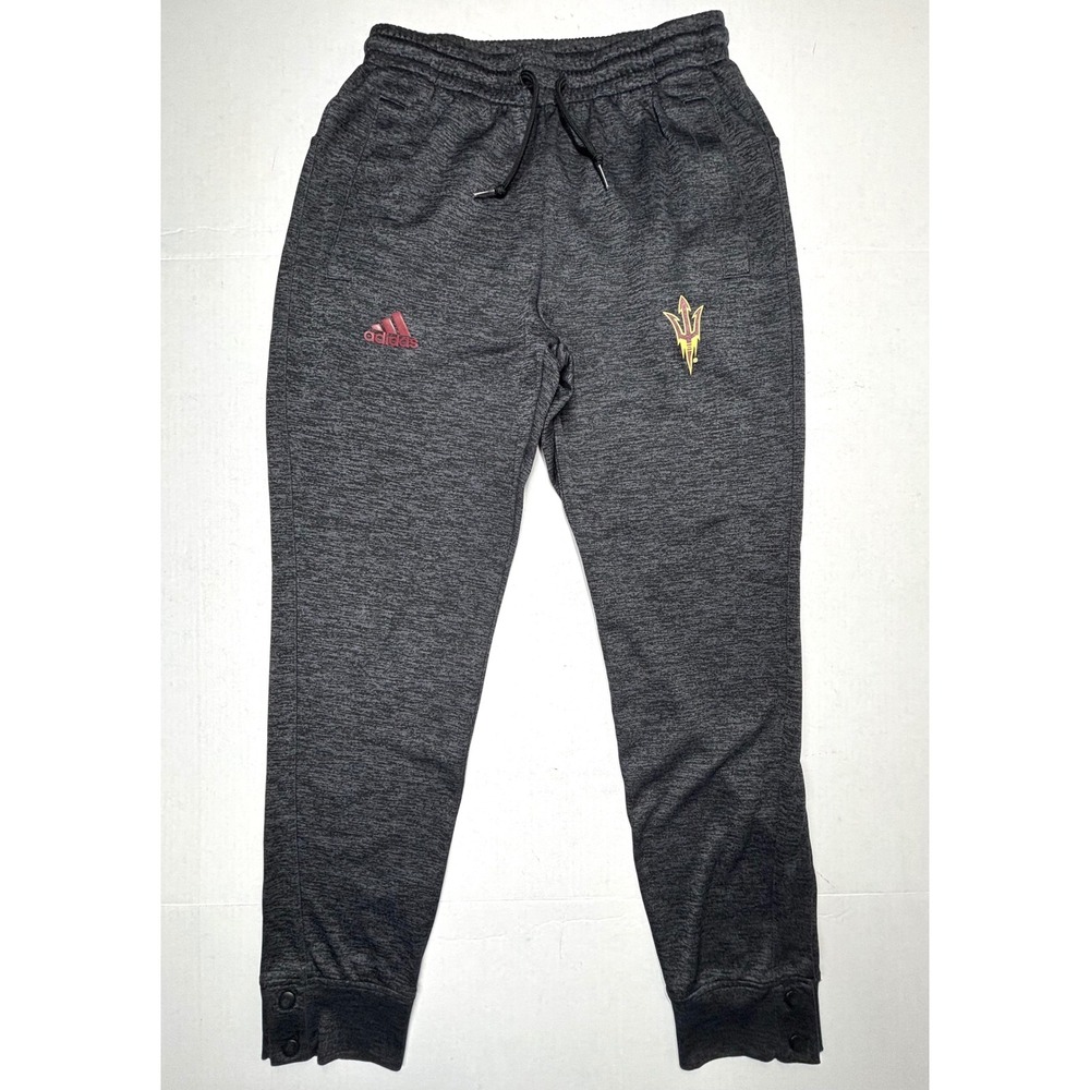 Adidas ClimaWarm Arizona State Sun Devils Joggers‎ Sweatpants Small Ankle Snaps